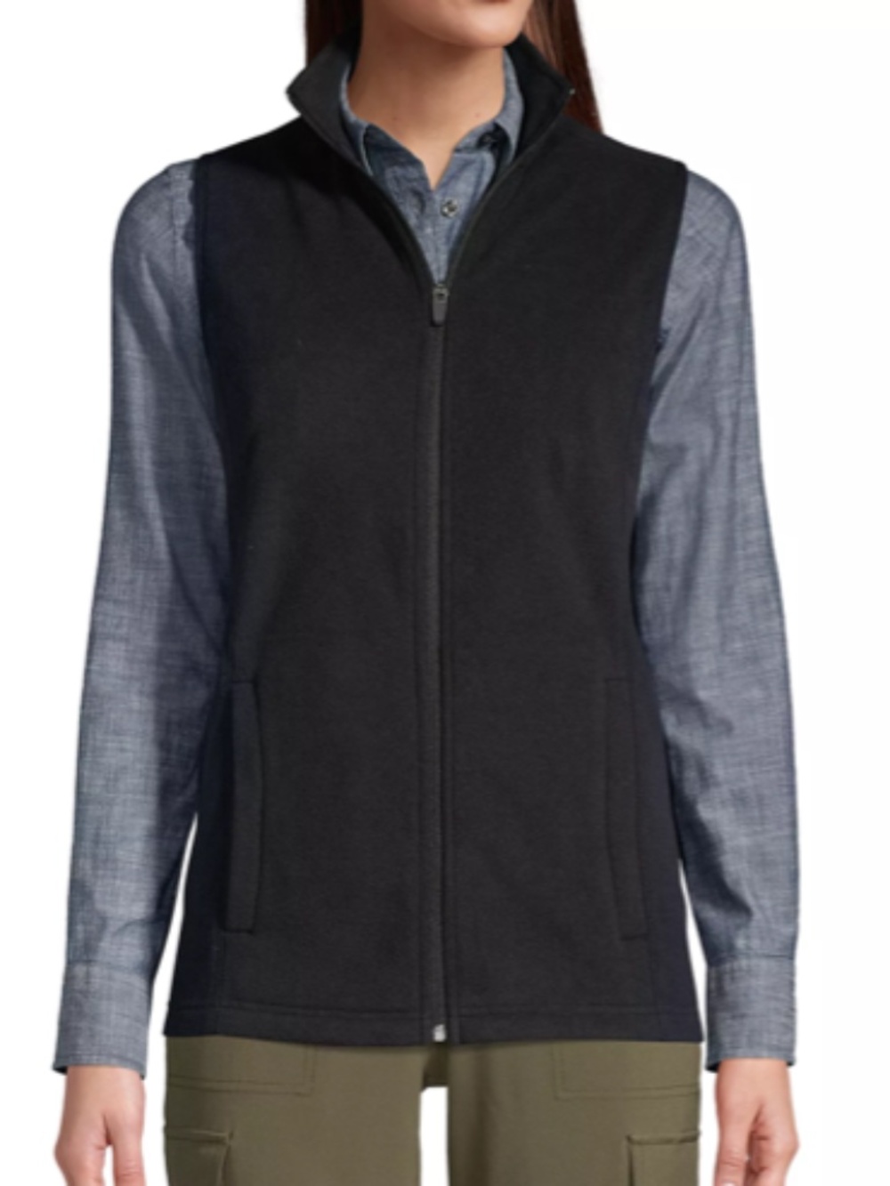 Lands End Thermacheck 100 Fleece Vest - NWT